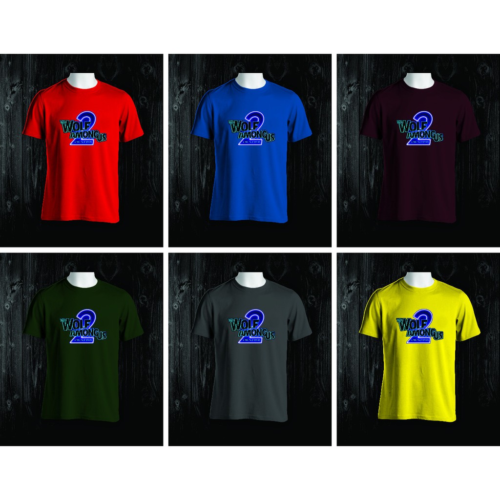 KAOS AMONG US WOLF BAJU TSHIRT GAME katun combed 30s