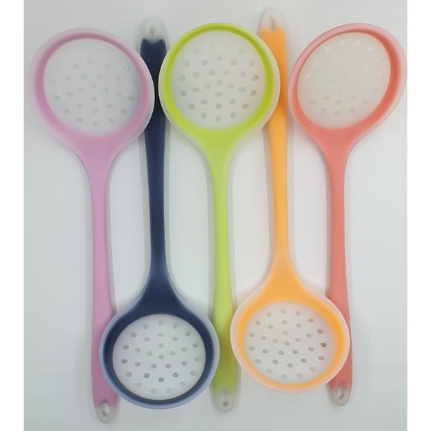 Spatula Silikon 31Cm Skimmer Ladle Sutil Silicone Saringan Tahan Panas