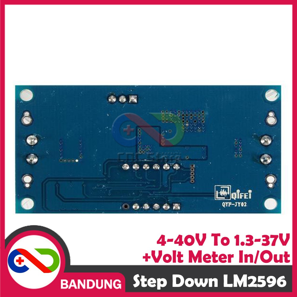 LM2596 DC-DC ADJUSTABLE STEP DOWN 4-40V to 1.3-37V LED VOLTMETER