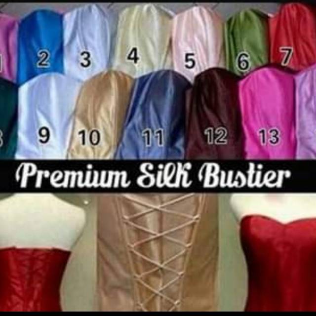 BUSTIER/KAMISOL SATIN/DALEMAN KEBAYA