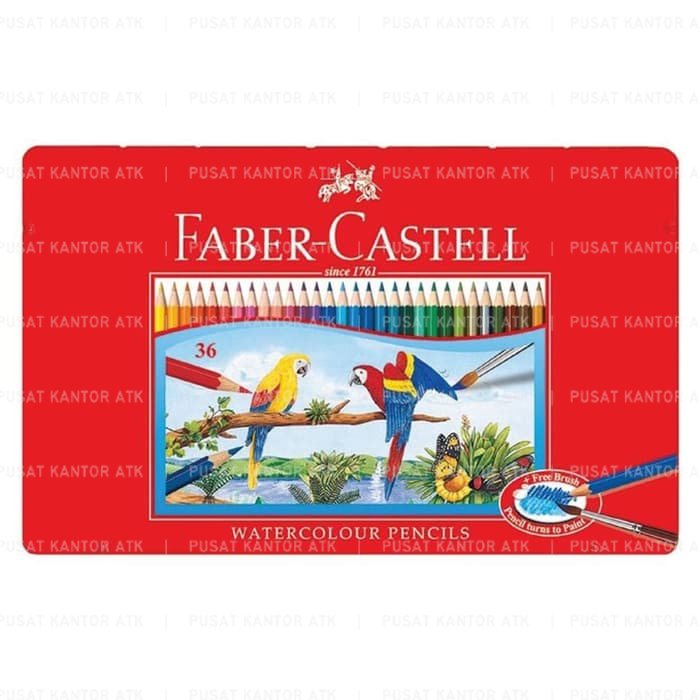 

Pensil Warna Faber Castell 36 Water Colour Tin case Kaleng Kotak Mewarnai Gambar