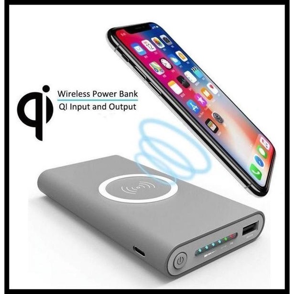 Iphone 11 Pro Max Wireless Charger Original 10.000 Mah Led Power Bank
