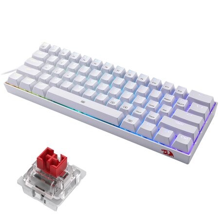 READY K630W RGB Mechanical Gaming Keyboard RGB Redragon DRAGONBORN WHITE K630W-RGB