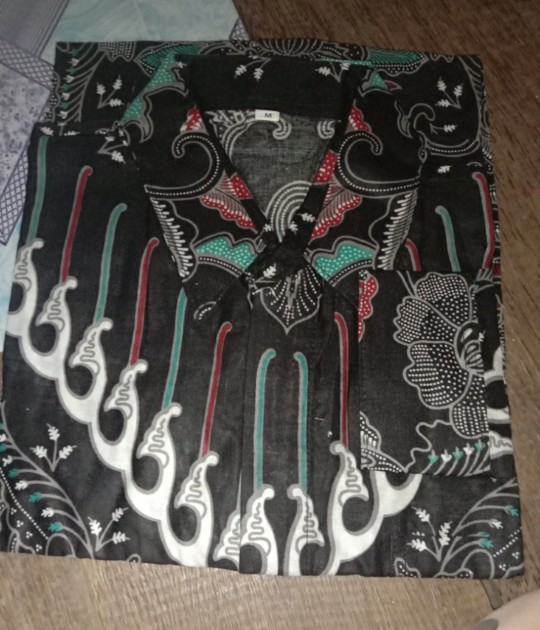 Kemeja Batik Pria Batik Kondangan Kemeja Modern Motif Wulu Kuning