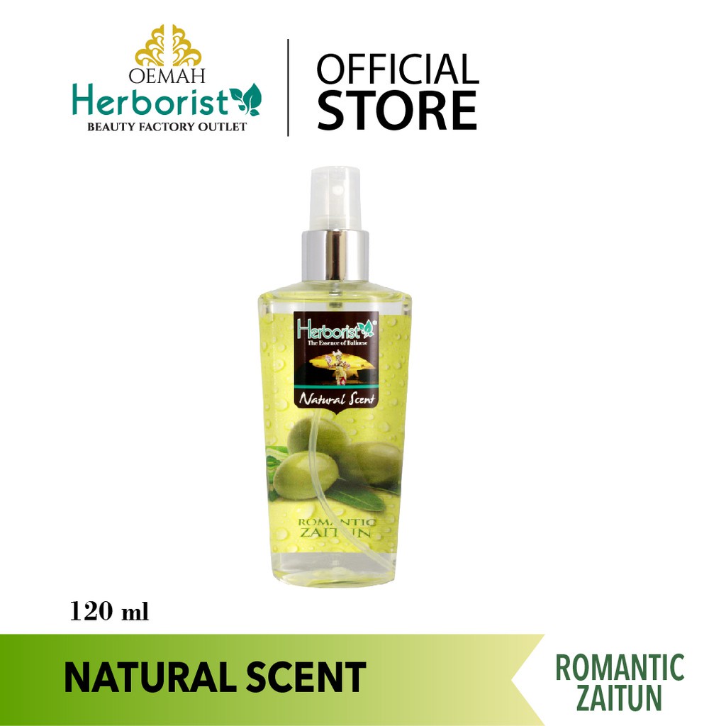 Herborist Natural Body Scent Parfum Romantic Zaitun 120ml