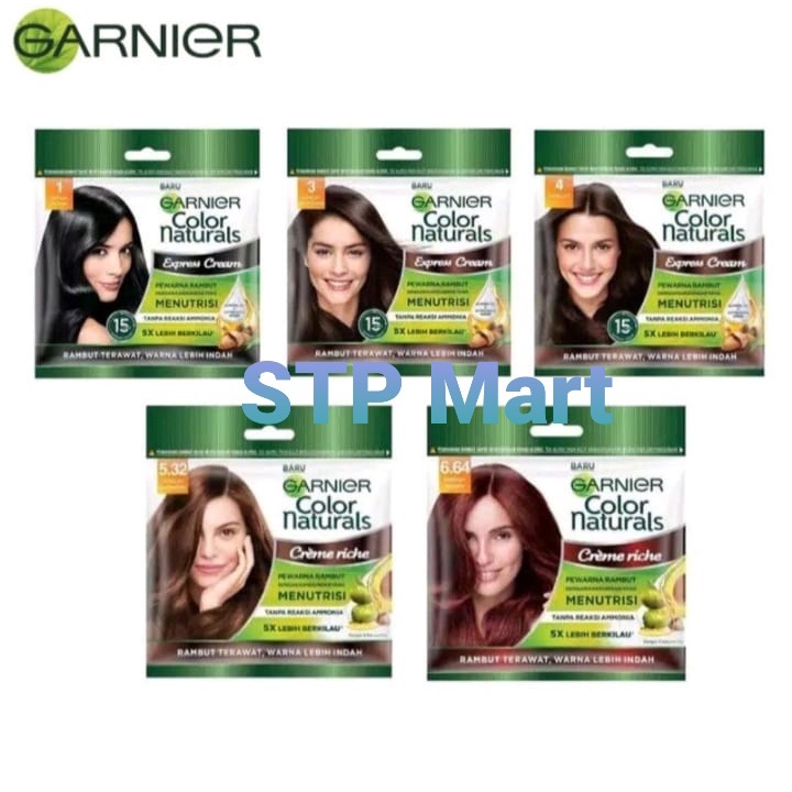 GARNIER COLOR NATURALS SACHET 20ML+20G // PEWARNA RAMBUT GARNIER