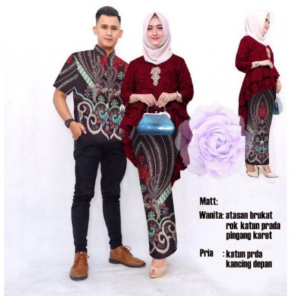 BAJU KONDANGAN PESTA CEWEK COWOK TERBARU 2021 CAUPLE COPLE COPEL KAPEL BATIK HAIFA ULALA