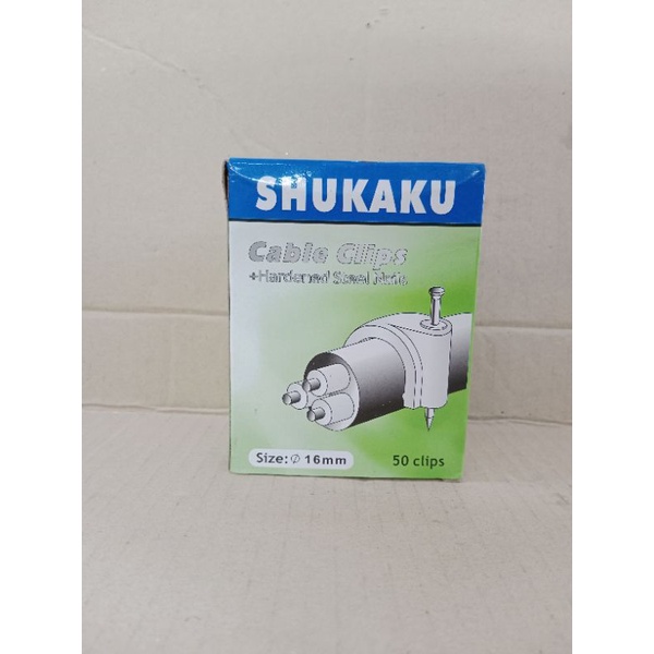 Klem Kabel 16mm Shukaku / Listrik / Paku Beton Klip
