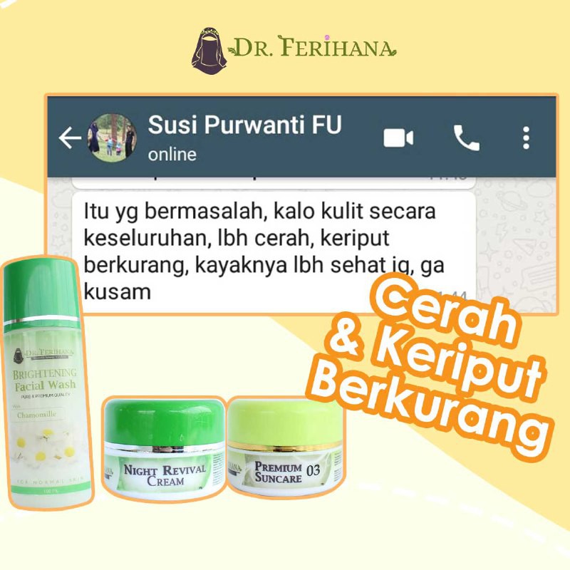 PAKET SUPER EKONOMIS PENCERAH WAJAH &amp; ANTI KERIPUT 2