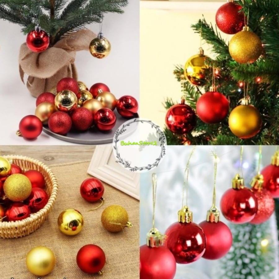 Gantungan Bola Natal - Hiasan Aksesoris Natal