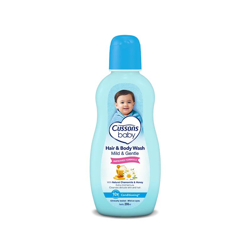 Cussons Baby Hair &amp; Body Wash / Cusson Sabun Cair Isi Hemat / Extra Fill 100ml + 100ml