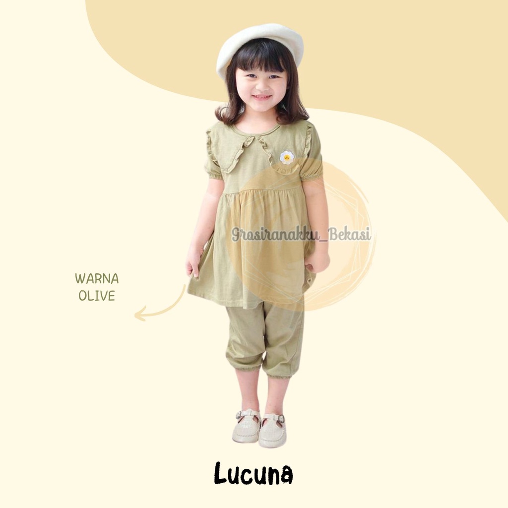 Setelan Anak Lucuna Daisy Mix Warna1,2,3,4,5tahun