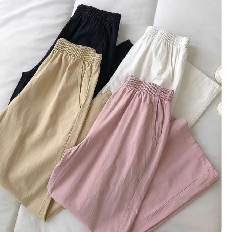 Paling Diminati KULOT LINEN MERY SAKU BELAKANG FUUL KOLOR