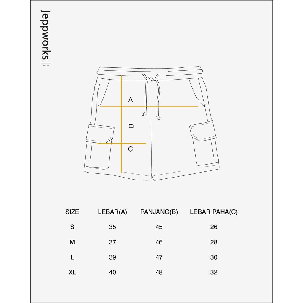 Jeppworks Celana Pendek Cargo Terry Army