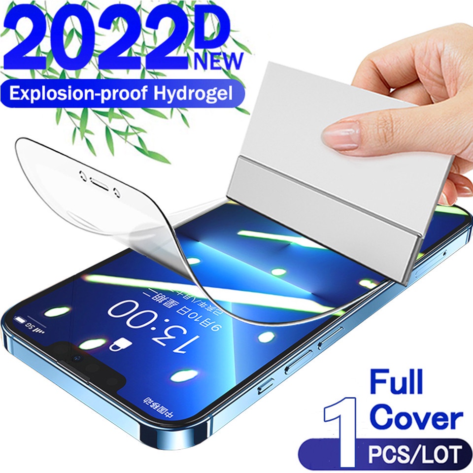 1000D Hydrogel Film For iPhone 13 12 11 Pro Max X Xs Max XR 6 6s 7 8 Plus SE 2020 Anti-fingerprint Full Soft TPU Screen Protector Film