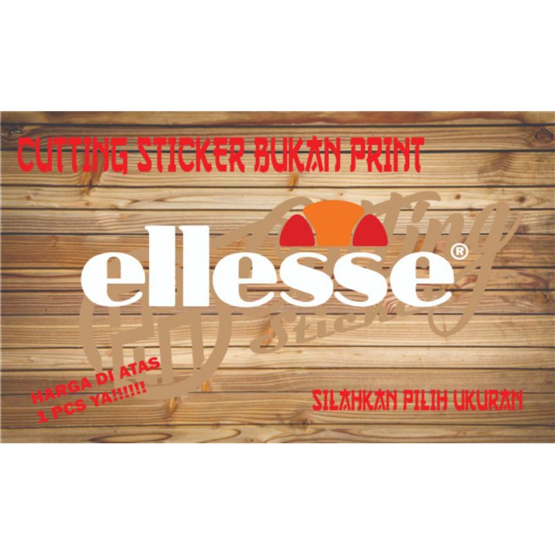 Sticker cutting ellese - sticker scoopy, pespa, genio sticker universal murah
