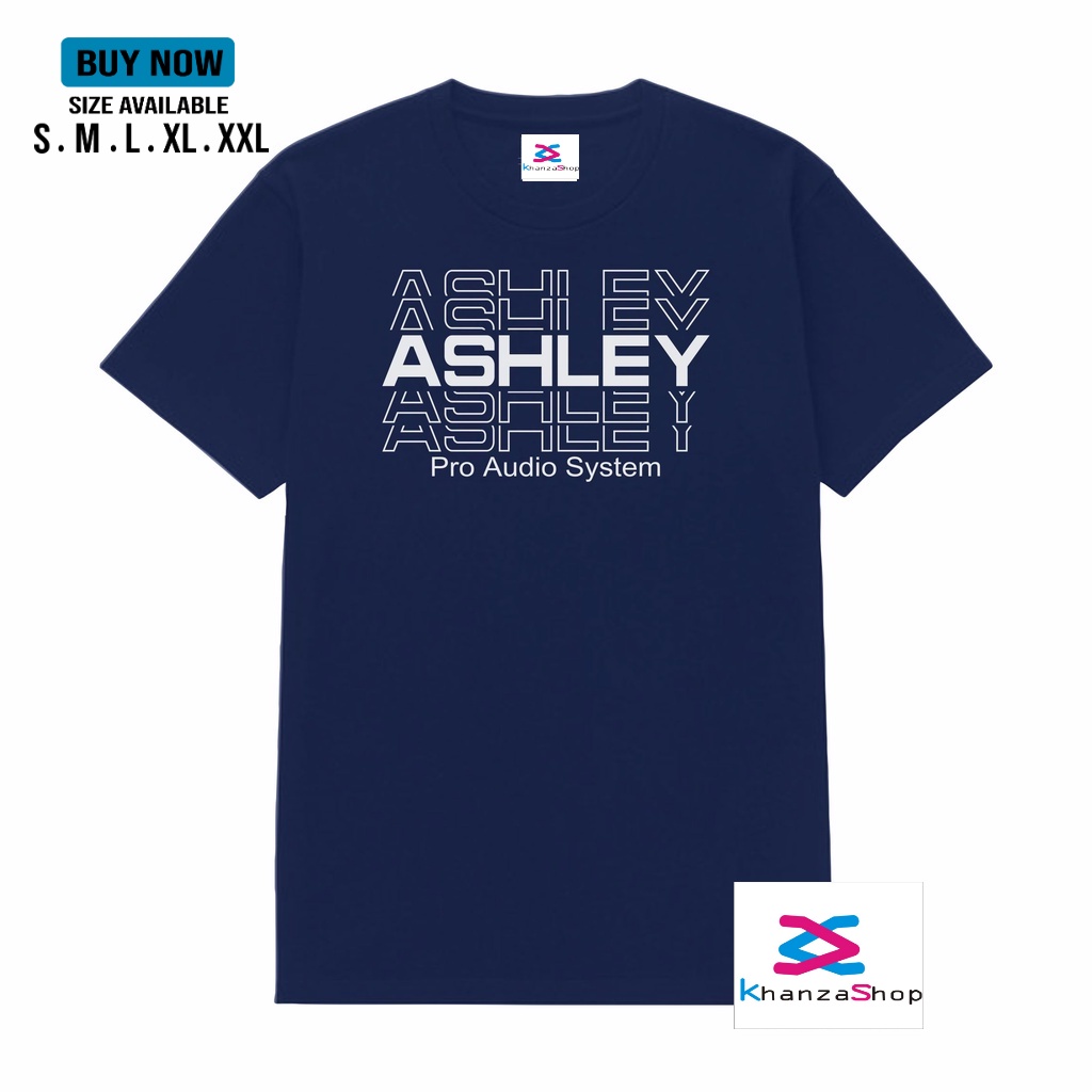 Kaos Baju T-shirt Audio Sound System mixer Logo Ashley / kaos oss / kaos musik / kaos operator sound system terlaris
