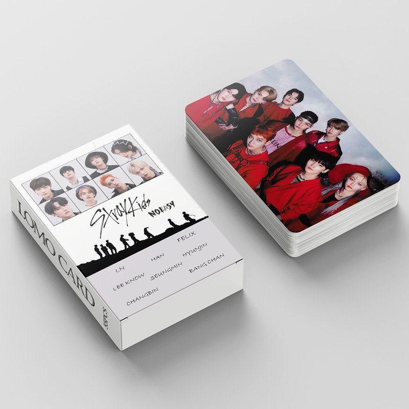 55pcs/box Stray Kids photocards 2021 NOEASY Album LOMO card Postcard ((In STOCK) Kpop fan)