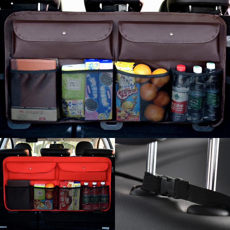 Tas Gantung Jok Bagasi Penyimpanan Buku Minuman Sepatu Payung Mobil Jumbo Lebar Car seat organizer