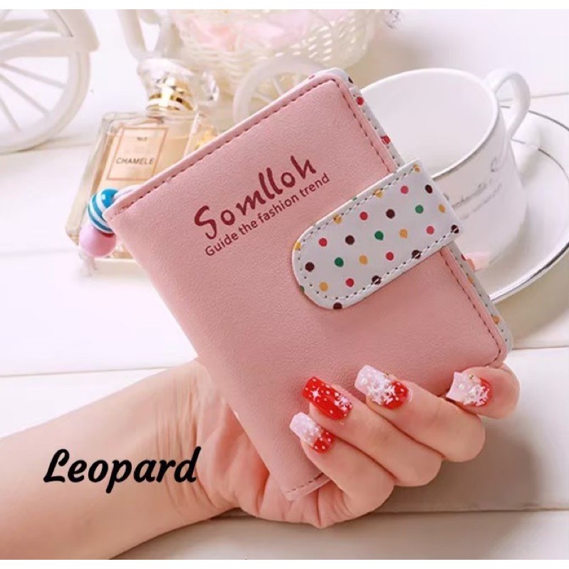 Dompet somlloh size mini / dompet mini wanita cute / dompet lipat murah / muat koin kartu dan uang