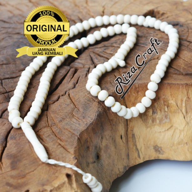 Riza craft Tasbih Tulang Sapi Asli terbatas Kualitas Terbaik
