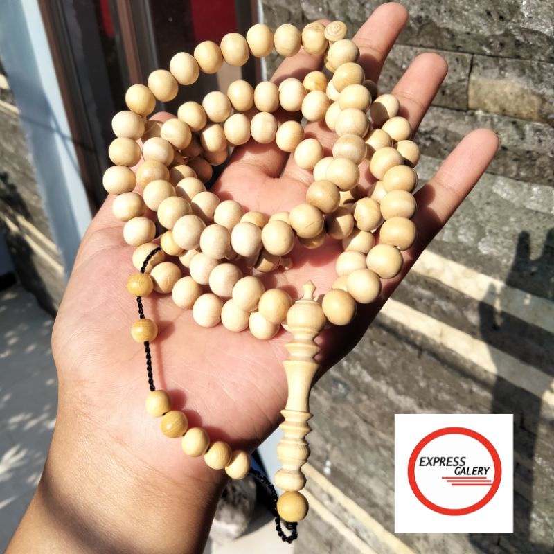 tasbih kayu kemuning gading X173
