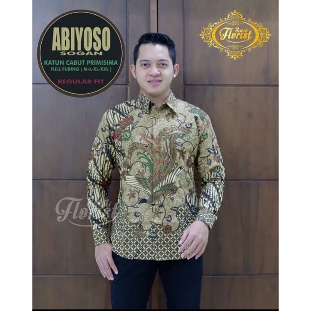 BATIK PRIA LENGAN PANJANG//ABIYOSO//MAT KATUN CABUT PRIMISIMA