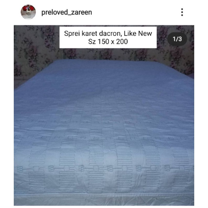 Preloved Import Sprei Dacron
