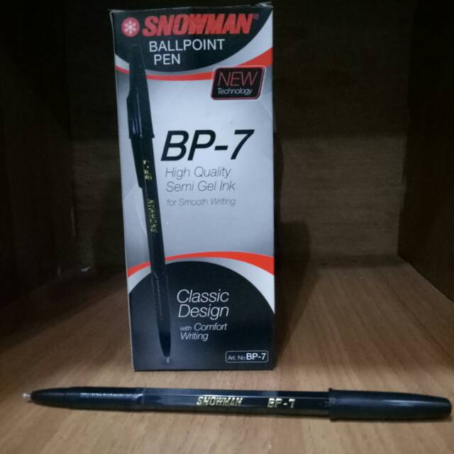 Ball point snowman BP7 1pak isi 12biji