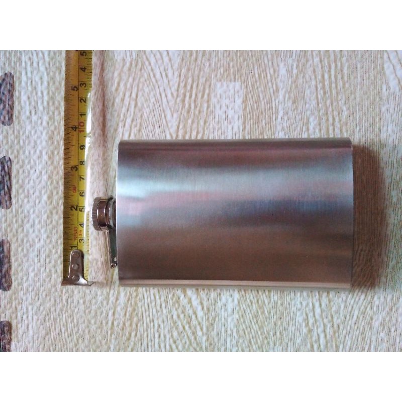 Botol Minum Hip Flask Stainless Polos 10 Oz 300 ml