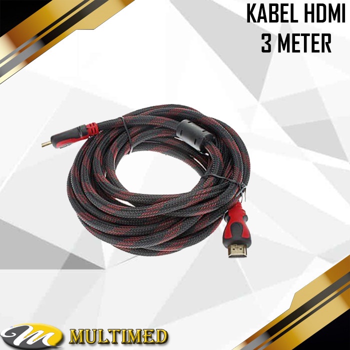 Kabel HDMI TO HDMI Panjang 3 meter