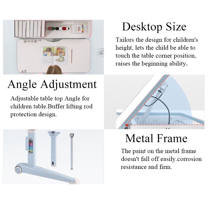 SIHOO Kids Ergonomic Set Chair and Table - Kursi &amp; Meja Belajar Anak