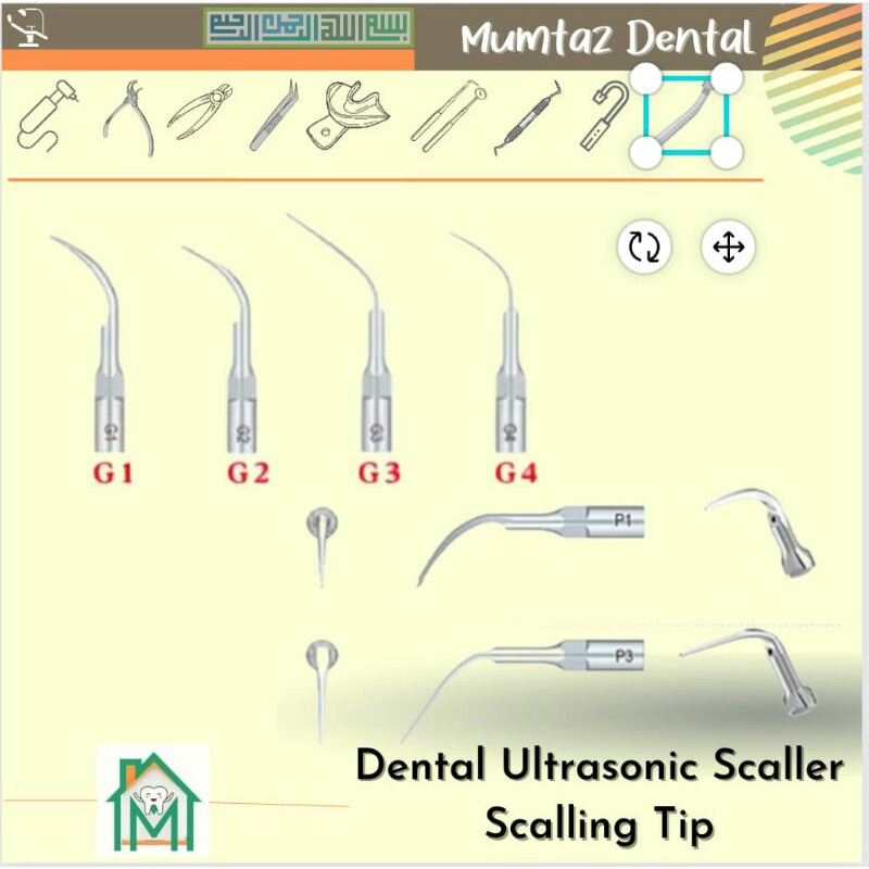 Tip scaler P1 no brand, or P1 revine Scaler Tips gigi cocok EMS Woodpecker per 1 pcs