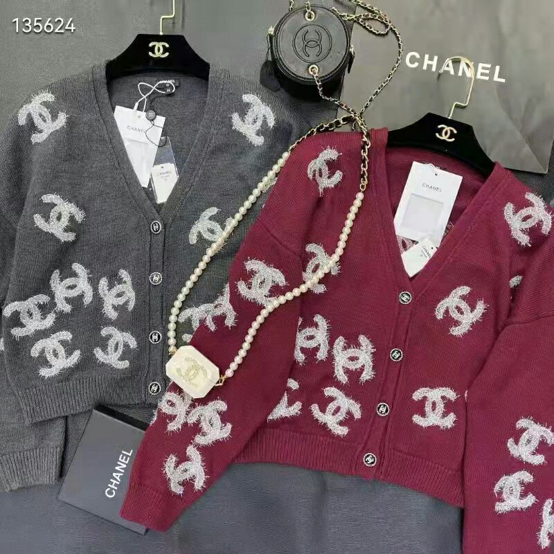 CARDIGAN RAJUT CHANEL TEBAL PREMIUM TAG IMPORT 135624#