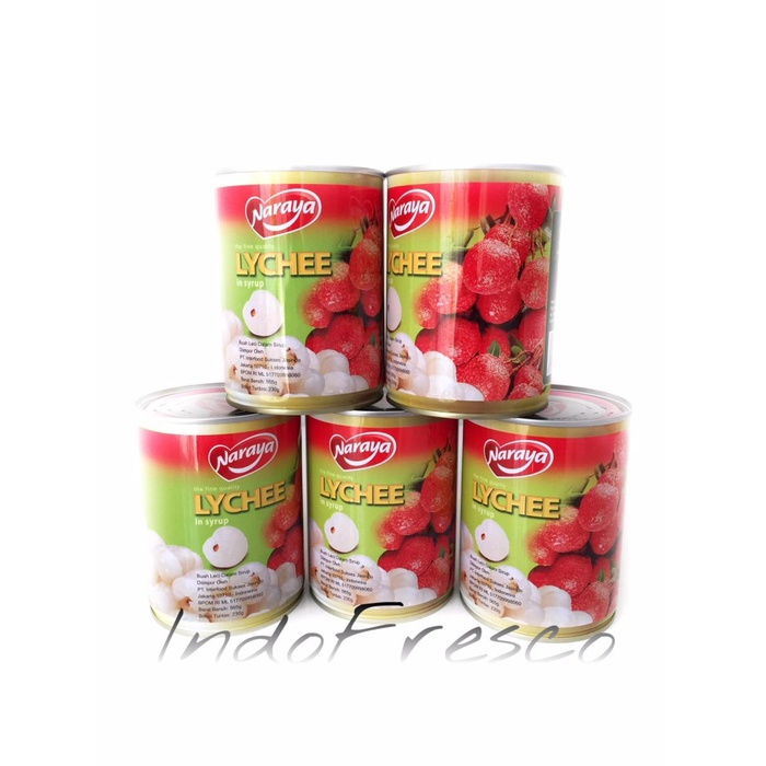 

SIRUP- NARAYA LYCHEE/ BUAH LECI DALAM SIRUP- MINUMAN KALENG -SIRUP.