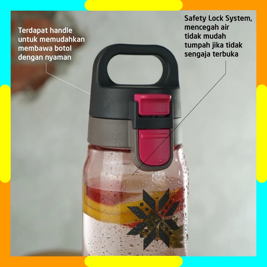 Botol Minum Lovene 830 ML - Water Bottle Top Handle Multi Color