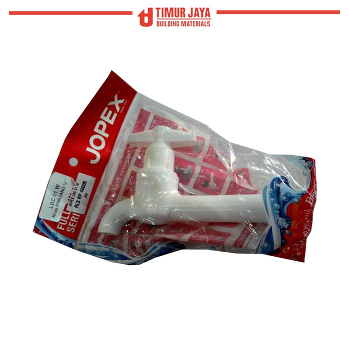 KRAN / KERAN AIR TEMBOK PLASTIK PANJANG JOPEX LBC 01 W