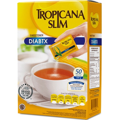 

Tropicana Slim Sweetener Diabtx 50 sachet dan 100 scahet