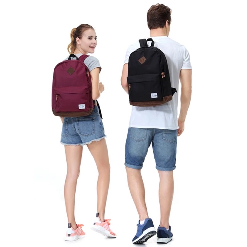 BACKPACK PUNGGUNG RANSEL PRIA WANITA POLOS VASCHY LOKAL