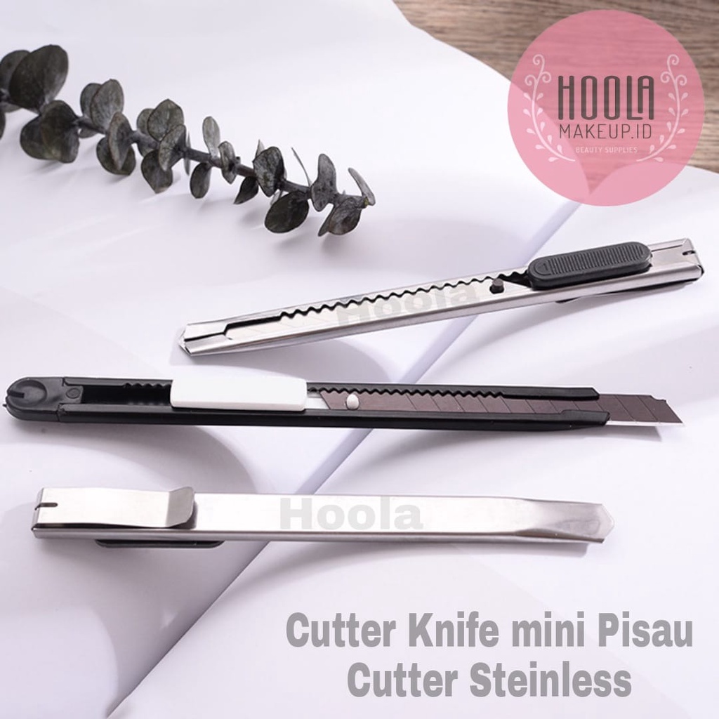 

Cutter Knife Kecil Pisau Cutter Mini Steinless Pemotong Kertas Multifungsi dengan kualitas dan ketajaman terbaik