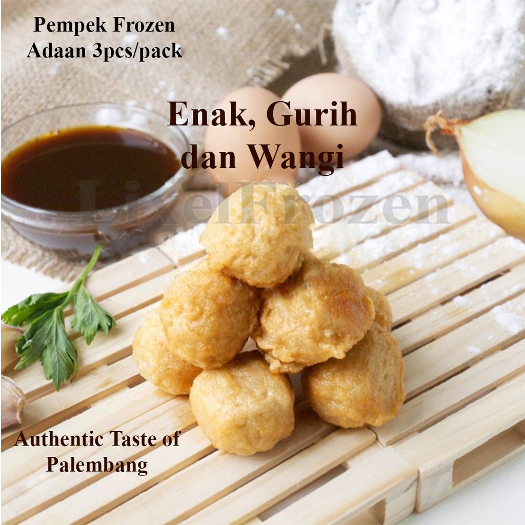 

Pempek Frozen Adaan Ikan Tenggiri 3pcs/pack | Khas Palembang