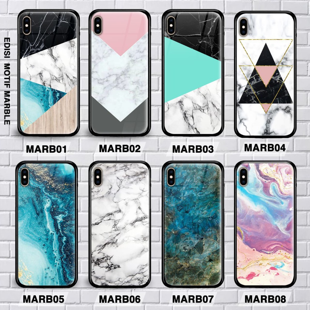 custom case marble xiaomi poco m3,mi 10t,mi 10t pro casing premium glass