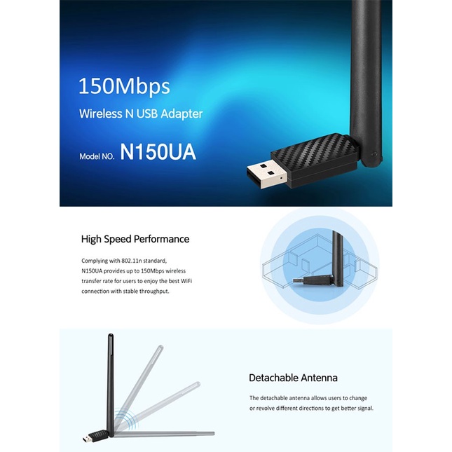 TOTOLINK N150UA 150Mbps USB Wireless Adapter