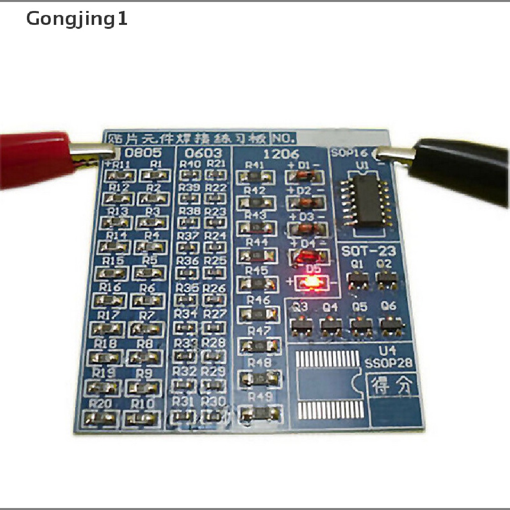 Gongjing1 SMT SMD Papan PCB Untuk Latihan Solder DIY