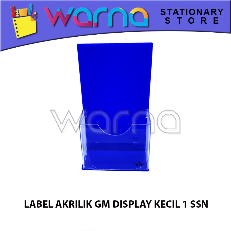 

LABEL ACRYLIC RAK / TEMPAT BROSUR / TEMPAT DISPLAY BROSUR AKRILIK GM DISPLAY KECIL 1 SSN