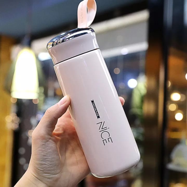 Botol Minum Gelas Kaca Vacumm Flask Nice BPA FREE Botol Aesthetic 400ml