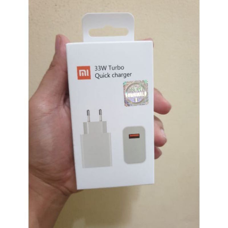 Batok/Adaptor Xiaomi 33W 33wat Turbo Original 100% Redmi Note 9 Pro