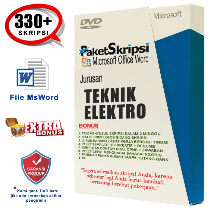 Kumpulan Skripsi Teknik Elektro SUDAH DALAM BENTUK FILE MICROSOFT WORD (Gampang di-copy paste)