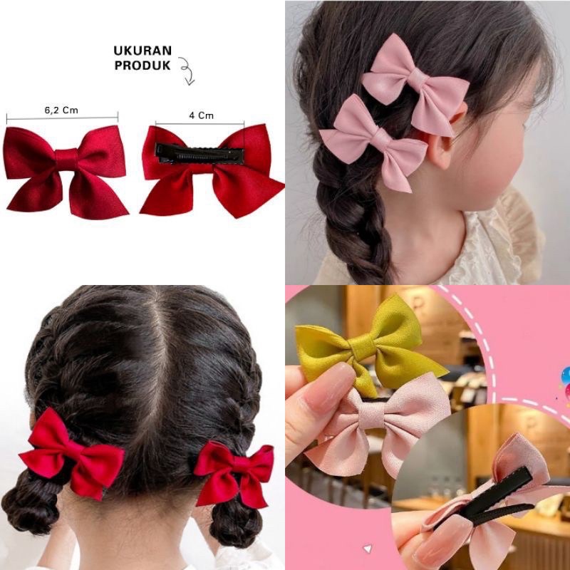 [Delunashop] 2PCS JEPIT RAMBUT PITA ANAK/JEPITAN RAMBUT KOREA/HAIR PIN KOREA MODEL PITA