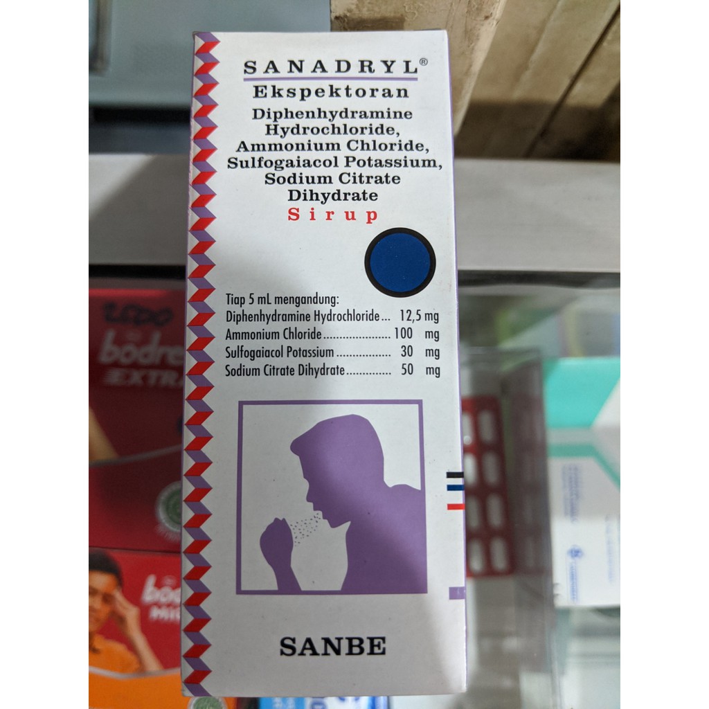 Sanadryl Sirup Ekspektoran 60 ml (Batuk Berdahak)